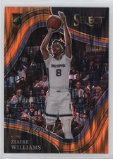 2021-22 Panini Select Courtside Orange Flash Prizm Ziaire Williams #285 2l4