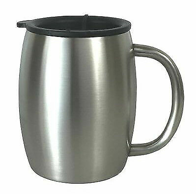 Stainless Steel Coffee Mug With Lid 14 Oz Double Walled Stainless Steel Coffee Mug With Lid