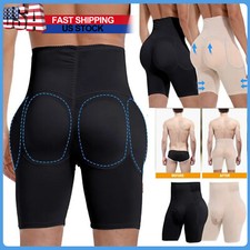 Mens Buttlifter Body Shaper Push Up Boxer Shorts Big Padded Fake Ass Underwear