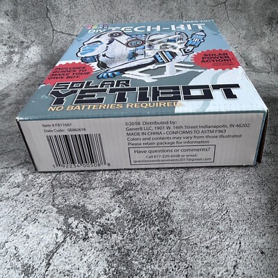 2018 Toy  Stem DIY Tech-Kit Solar Yetibot Ages 10+ USA