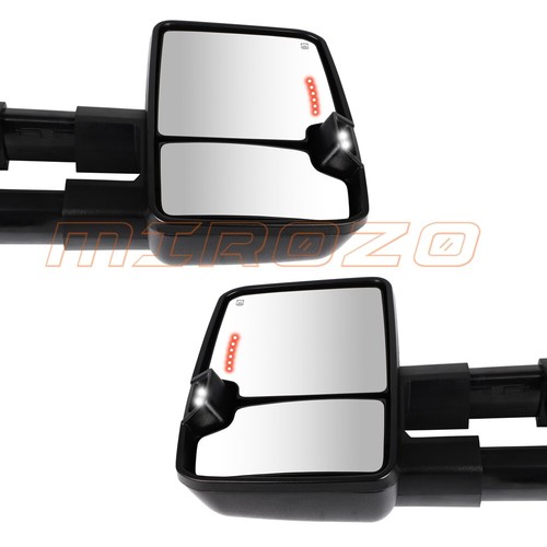 2 Pcs Power Heated Tow Mirrors LED Switchback For 2007-2014 Silverado Sierra - Imagen 12 de 12