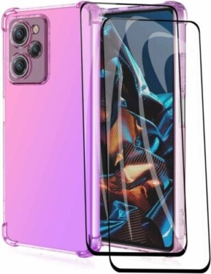 Für Xiaomi Poco X5/X5 Pro Hülle,Dünne Transparente Silikon Hülle Telefon + Sieb