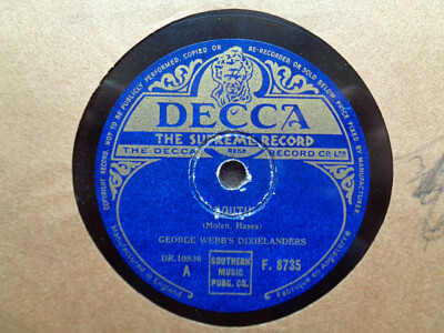 GEORGE WEBB - South / London Blues 78 rpm disc (A+)