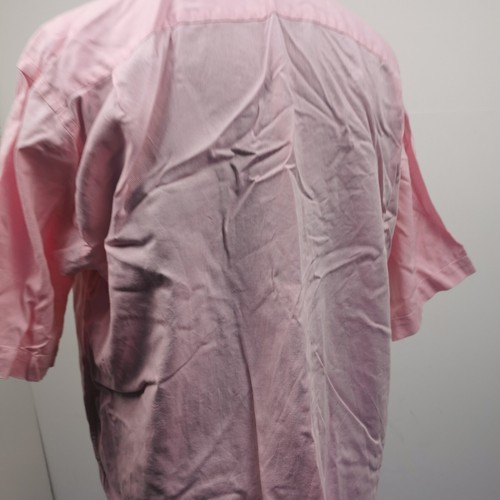 Balmain Paris Size 17 Mens Shirt Pink Short Sleeve - Picture 2 of 8