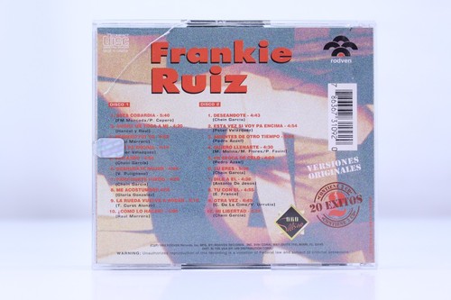 Frankie Ruiz Oro Salsero 20 Éxitos 1994 CD OOP 2-Disc Latin Salsa Rodven 3109 US - Picture 6 of 18