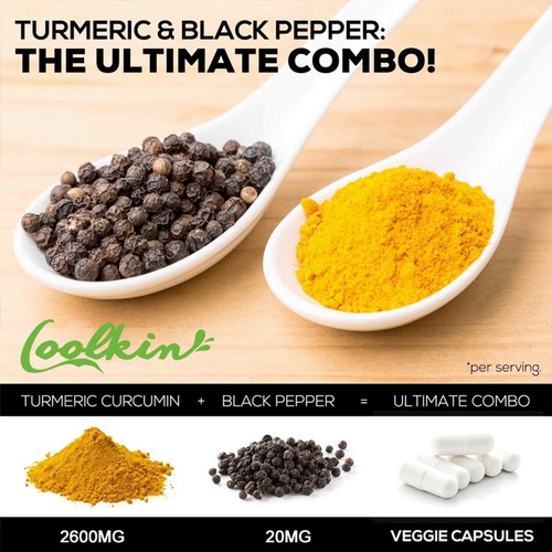 Kurkuma Curcumin Höchste Potenz 95% 2600 mg - Pfeffer Extrakt - Bild 5 von 12