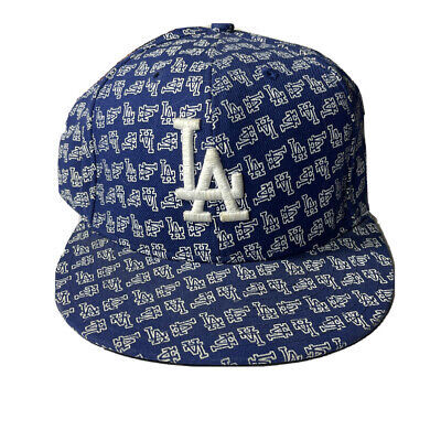 LA Dodgers New Era 7 3/4 Fitted All Over Baseball Cap/Hat LA Dodgers New Era 7 3/4 Fitted All Over Baseball Cap/Hat