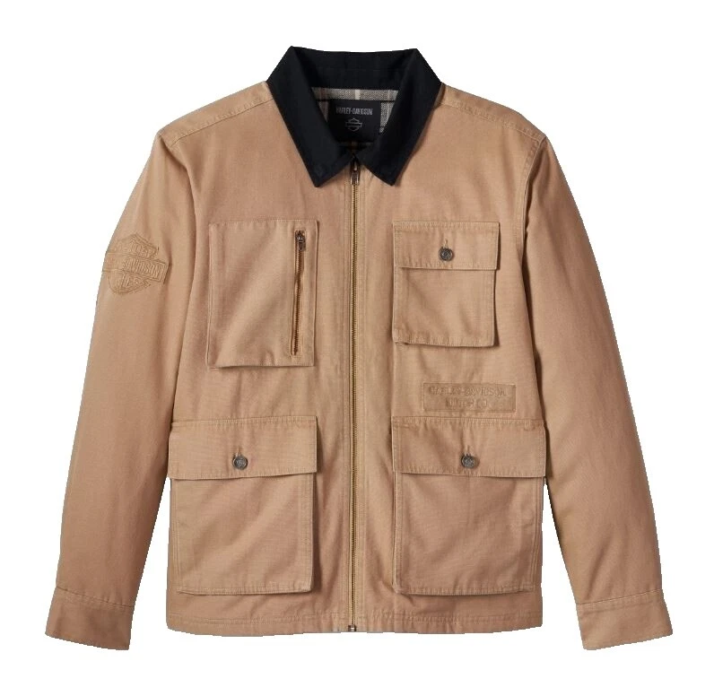 Marrón Harley-Davidson abrigos, chaquetas y chalecos para hombres
