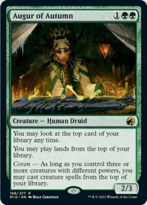 Augur of Autumn | NM | ENG Innistrad Midnight Hunt Commander EDH Modern Titania