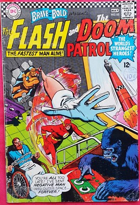 Brave And The Bold 65 DC Silver Age 1967 Flash and Doom Patrol