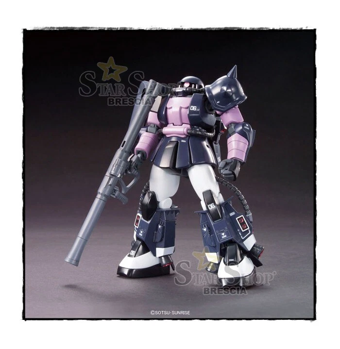 GUNDAM - 1/144 MS-06R-1A Black Tri-Stars Zaku II Model Kit HGUC # 151 Bandai - Immagine 2 di 4