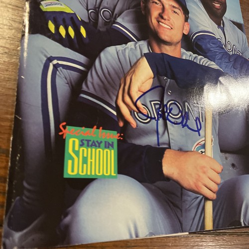 Signed John Olerud Auto Blue Jays GTP Beckett Baseball Cover Only Alomar HOF - Photo 7/9