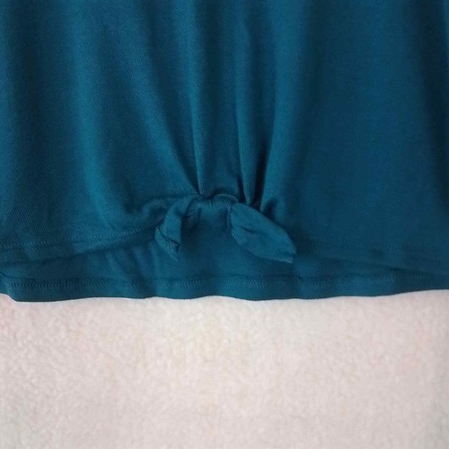 OshKosh Girls Knit Tee 14 Blue Teal Lightweight Sweater Scoop Neck Long Sleeve - Picture 5 of 10
