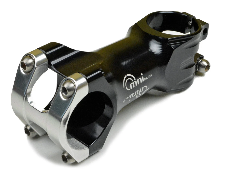 OMNI Racer WORLDS LIGHTEST RACE-Lite Handlebar Stem & Ti Bolts 31.8x100mm BLACK - Image 2 of 4