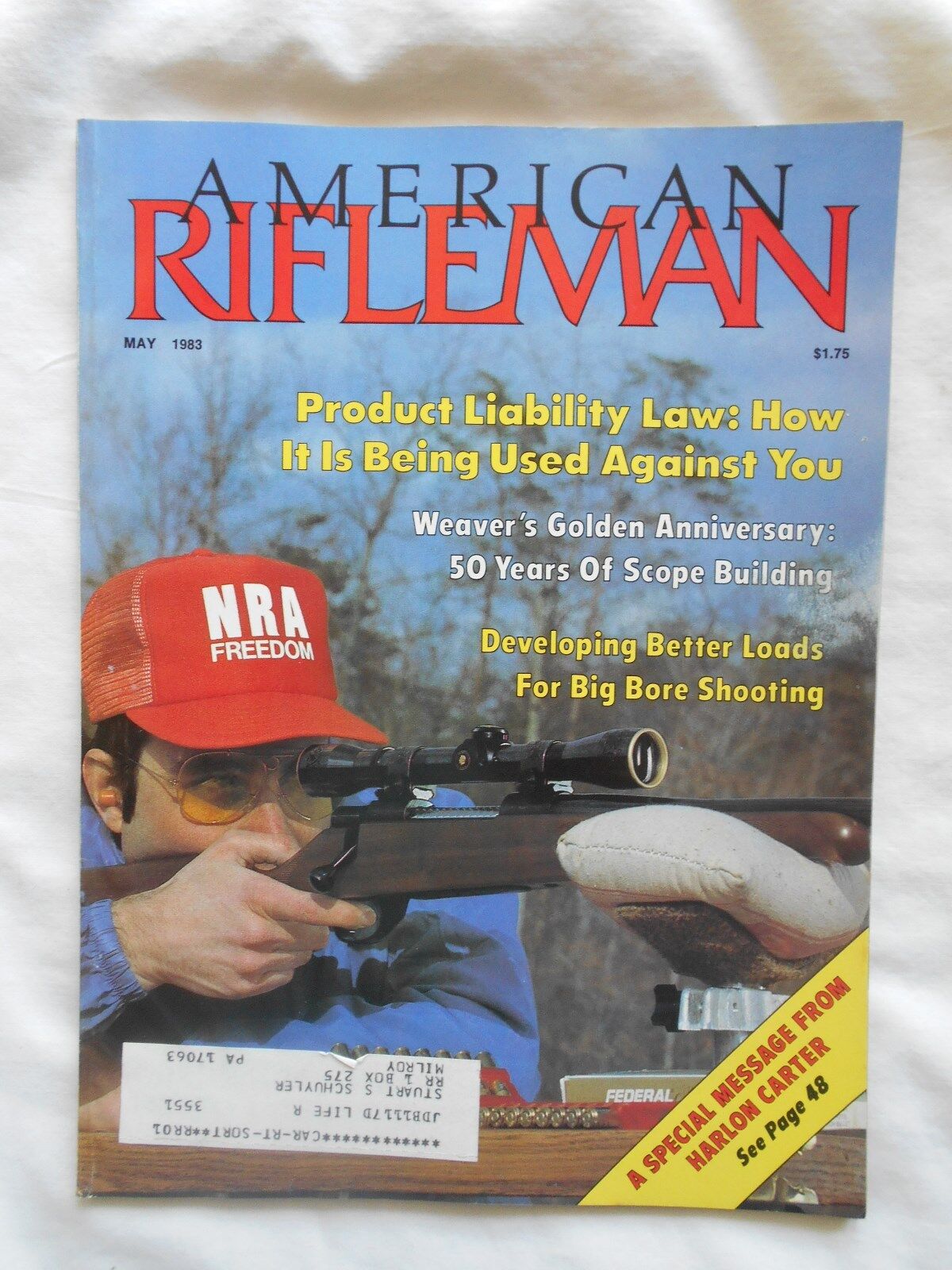 AMERICAN Online limited product RIFLEMAN Department store MAGAZINE--MAY 1983