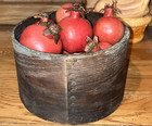 Farmhouse Primitive Bent Wood Dry Measurer Box Lapped Side original nails 7" USA — photo 2