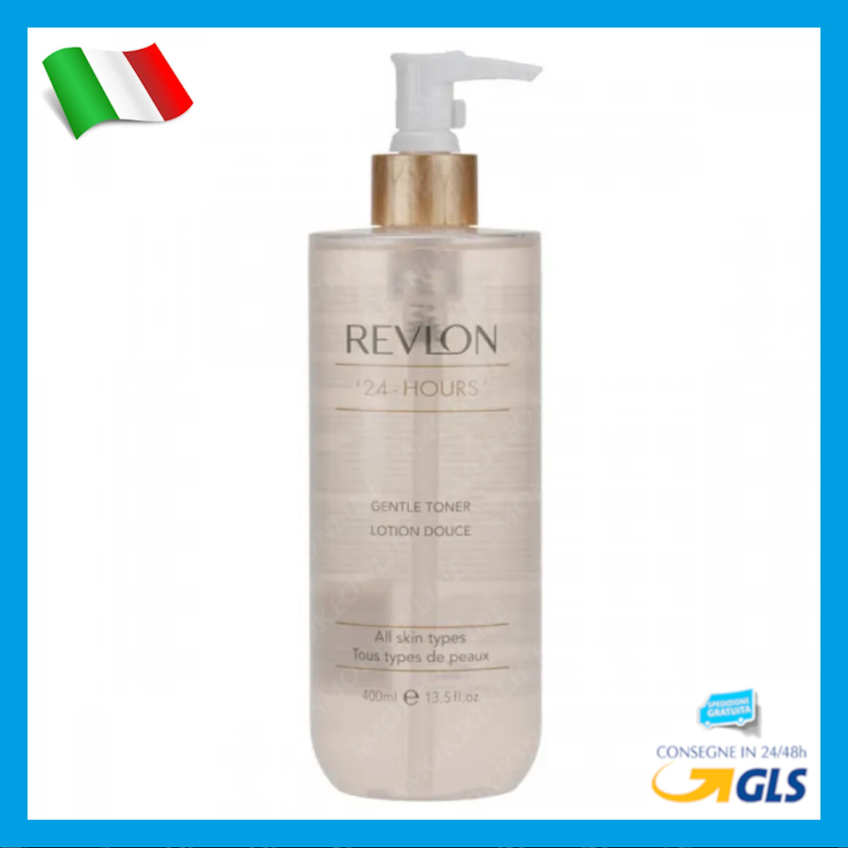 Revlon 24-Hours Tonico Viso ML.400 Gentle Toner Lotion Douce