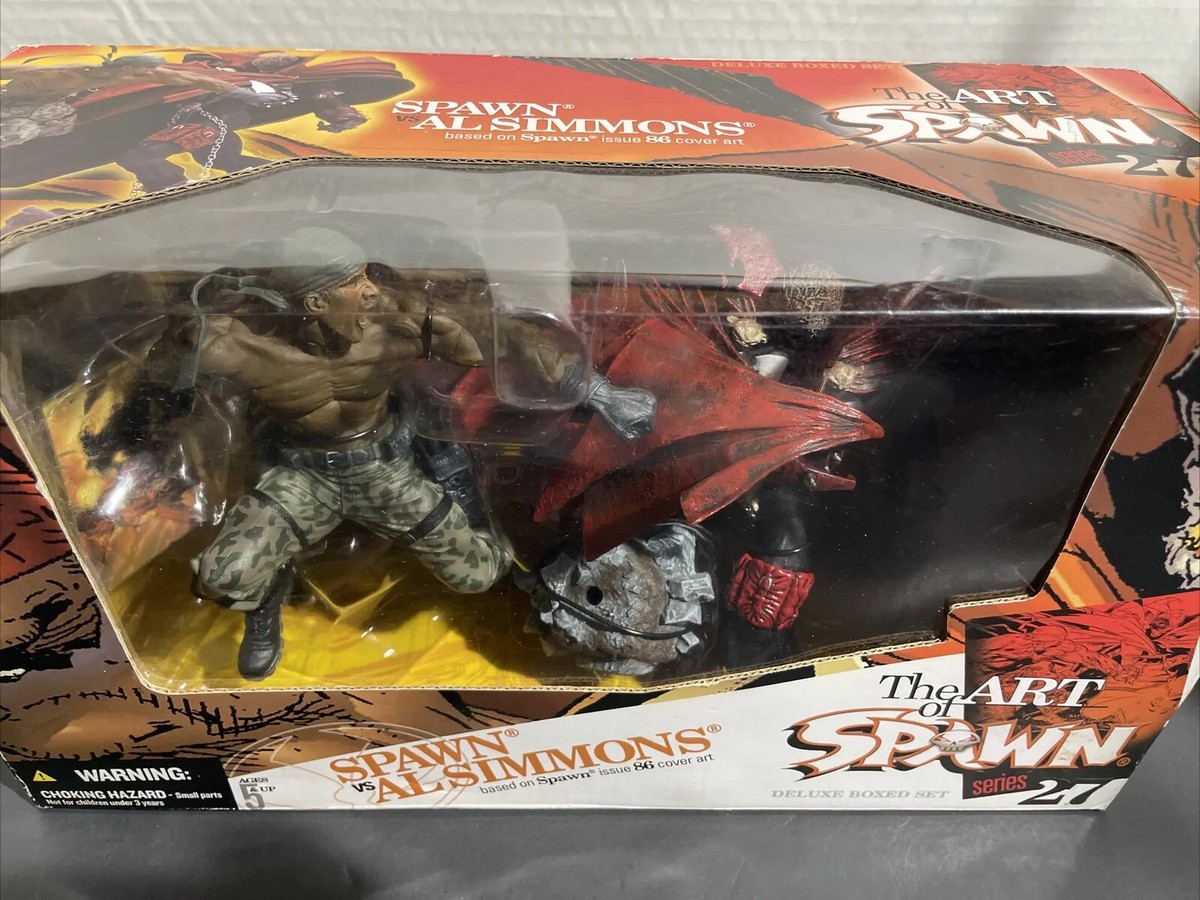 AL SIMMONS vs SPAWN Box Set Todd McFarlane Toys Comics NEW