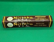 Vintage Nittaku Table Tennis Ping Pong 6 Balls JAPAN Official