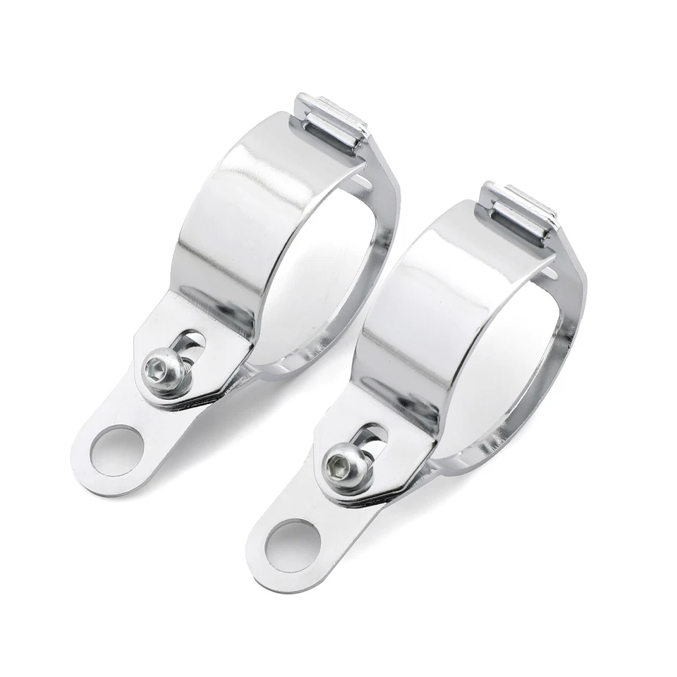 Indicador de soporte de luz de señal de giro para horquilla delantera 41-51 mm soporte de motocicleta CHR Foto 3 de 4