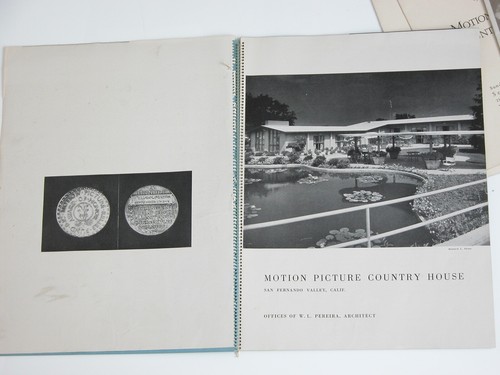 The Architectural Forum 40s Motion Picture Country House Jean Hersholt Xmas Card - Picture 7 of 14