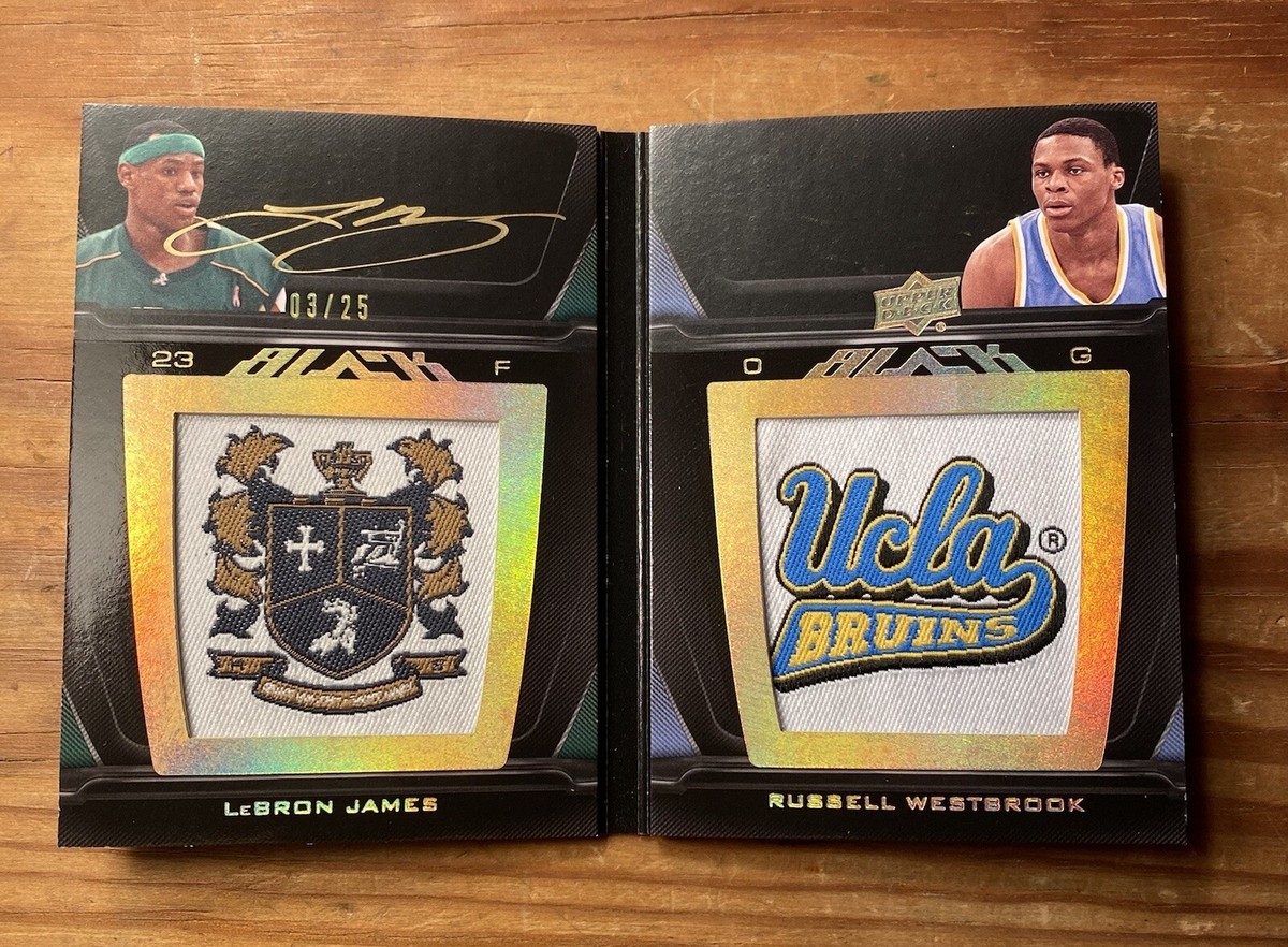 2011-12 UD Lebron James Russell Westbrook Logo Patch On Card 2011-12 UD Lebron James Russell Westbrook Logo Patch On Card