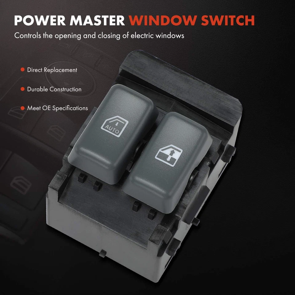 Interruptor de ventana eléctrica para Chevy Express 1500 01-02 GMC C6500 Topkick conductor delantero Foto 3 de 4