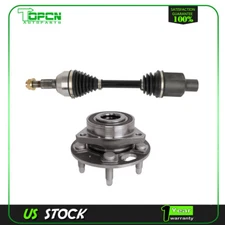 Front Right CV Axle Shaft &Wheel Hub Bearing For 10-16 Chevy Equinox GMC Terrain