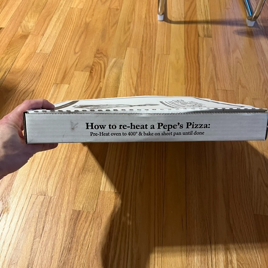 Frank Pepe Pizzeria Napoletana Pizza Box Pepe's New Haven CT