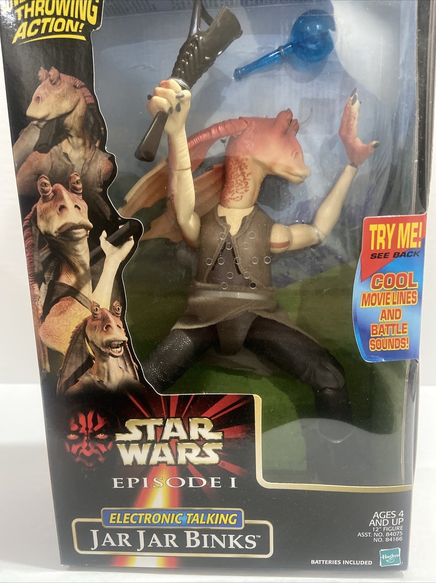 1999 Hasbro Star Wars Episode I Jar Jar Binks 12” Electronic - Main Image