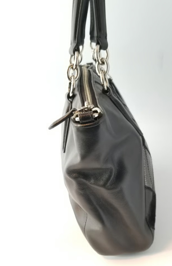 Coach Kelsey Black Patchwork Tote/Crossbody Bag image 5