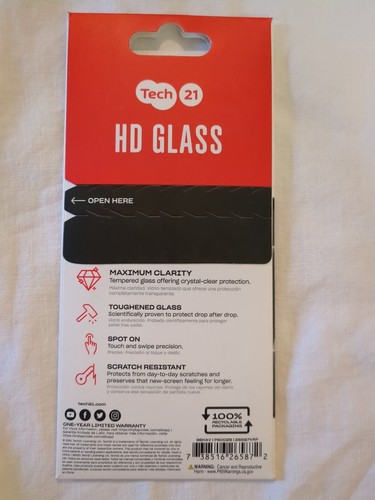 Tech 21 HD Glass For New 2021 iPhone 6.7" - Picture 2 of 2