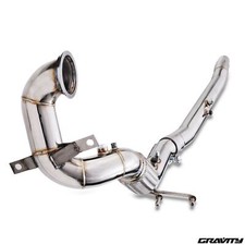 SCARICO INOX 3" DE CAT DECAT DOWNPIPE PER VOLKSWAGEN MK7 MK7.5 GOLF R 13+