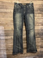 Big Star Jeans Womens 29 L Blue Bootcut Maddie Mid Rise Denim Pants Actual 31x33