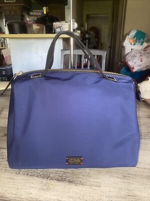 FRANCES VALENTINE Tote Satchel BAG Blue Nylon~ kate spade (N) - Main Image