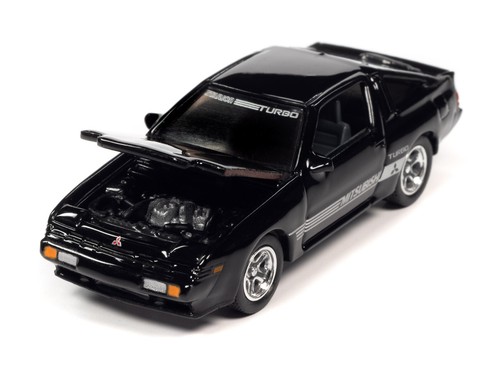 Auto World Black 1986 Mitsubishi Starion - AW Exclusive 1:64 Diecast Car SCM129 - Bild 4 von 4