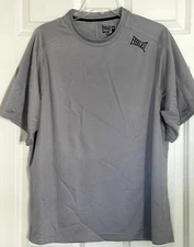 Everlast Sports Boxing Training Gym Workout Shirt Gray Size Medium
