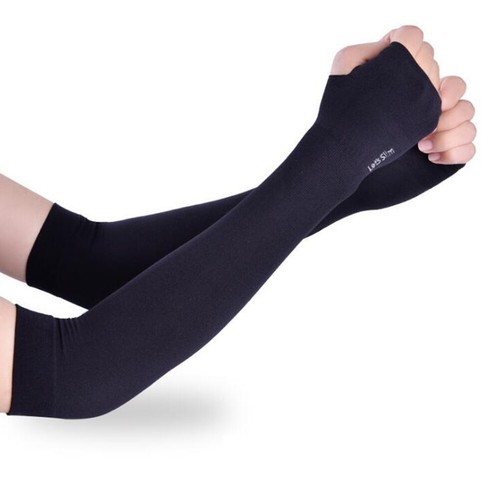 Ice Fabric Arm Sleeves For Summer Sports UV Protection Running Cycling Driving - Picture 7 of 17