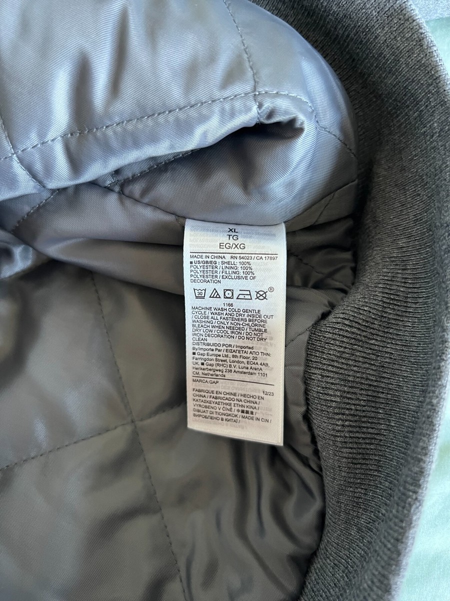 Gap x Palace Varsity Jacket - Size XL - Grey - NEW | eBay Gap x Palace Varsity Jacket - Size XL - Grey - NEW | eBay