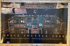 NASA - Space Shuttle 2000 interior control panel - RARE Large POSTER