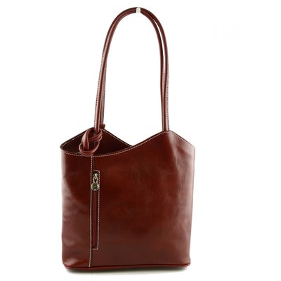 Genuine Leather Adjustable Shoulder Bag - Giusy