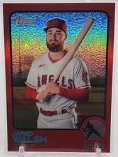 Jared Walsh Red Refractor Insert #354/573 2022 Topps Heritage Baseball Card #10