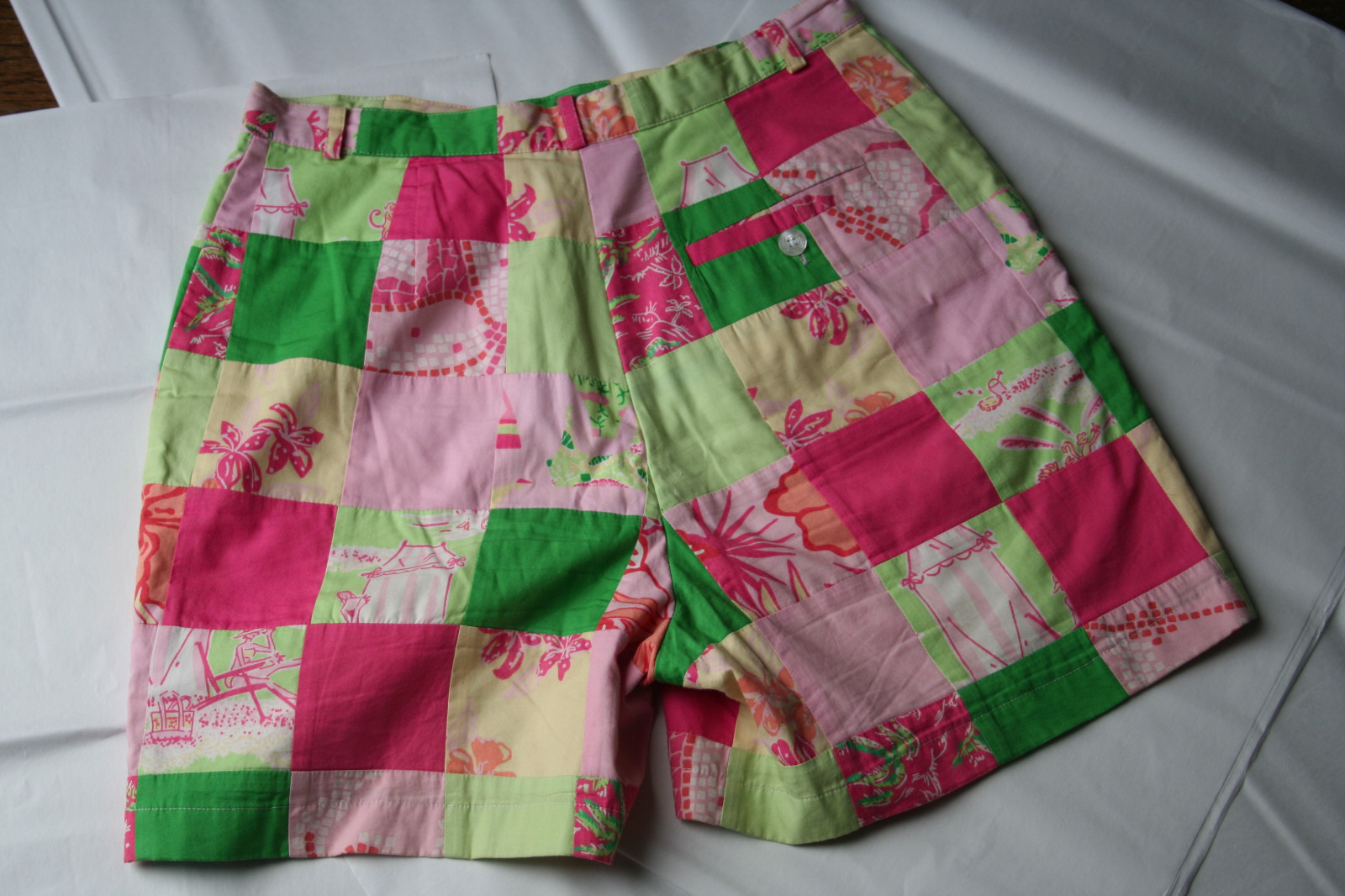 Lilly Pulitzer Multi-colored Patchwork Lined Cott… - image 5