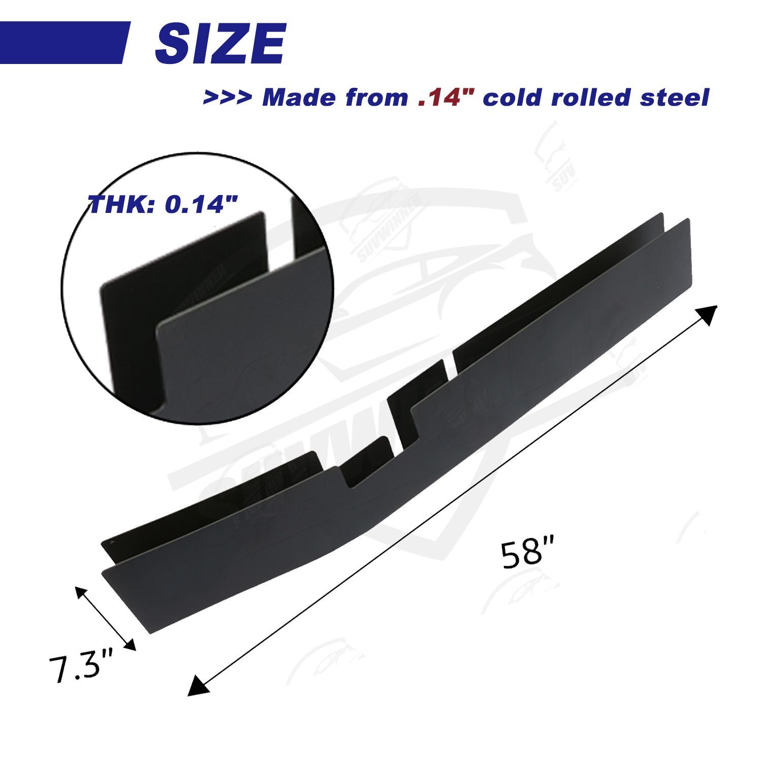 Mid Frame Rail Rust Repair Kit For Ford F150 Super Crew Cab 4 Doors ...
