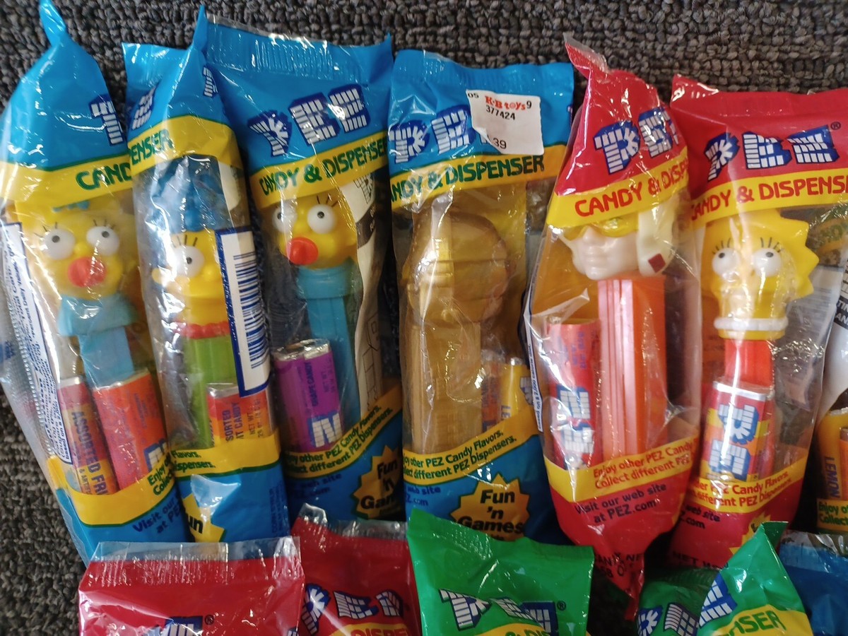 14 Unopened Older Pezz Dispensers Simpsons, Star Wars, Disney | eBay
