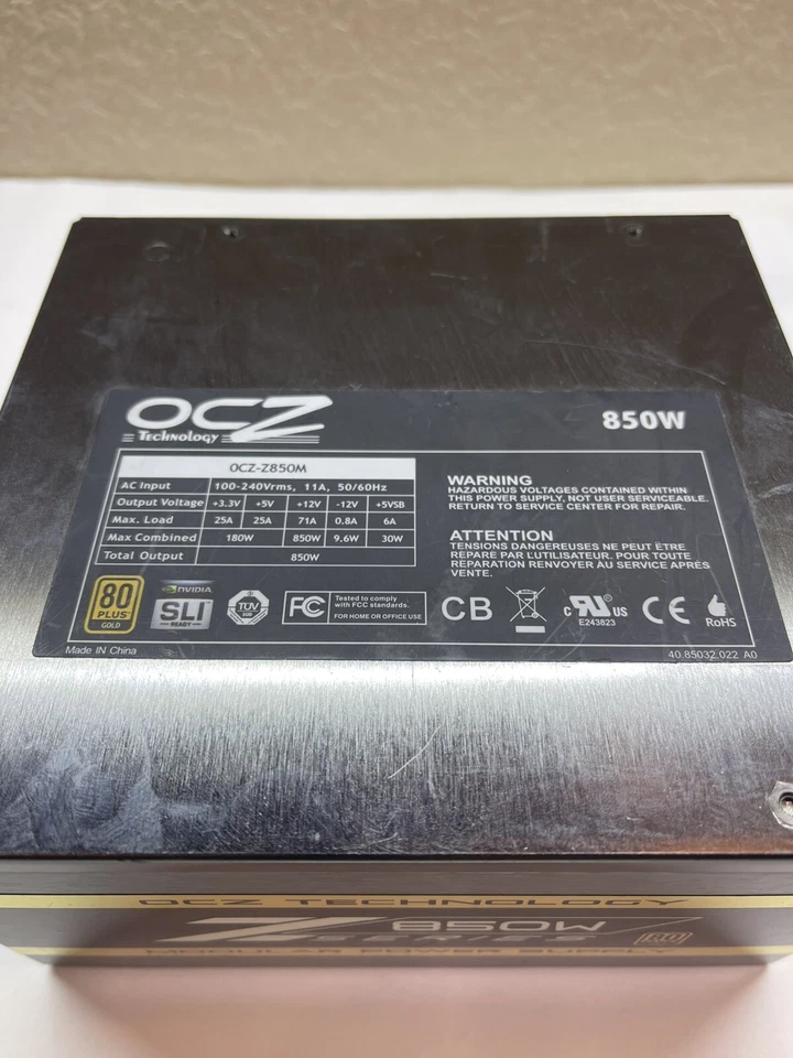 OCZ ZX Series 850w Gold Fully Modular Power Supply ****READ*** - Image 3 of 4