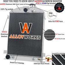 Aluminum 3 Row Radiator For 1929 1930 1931 Ford Model A Ford V8 Engine