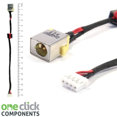 Für Acer Aspire E1-521 Neu DC Power Jack Port Buchse Kabel 65W Gelb 17cm