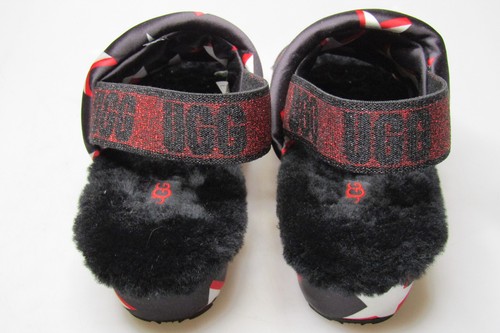 UGG Puff Yeah Stars Slide Slingback Black Sheepskin Women's Sz 7 1109599 - Picture 4 of 9