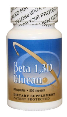 Beta 1, 3-D Glucan - 500mg - 30 Capsules